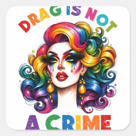 Adesivo Quadrado Arrastar Não É Um Crime