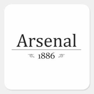 Adesivo Quadrado Arsenal 1886
