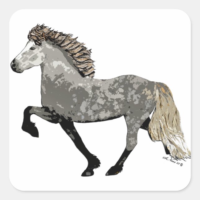 Adesivo Quadrado Art Deco Astrid (Frente)