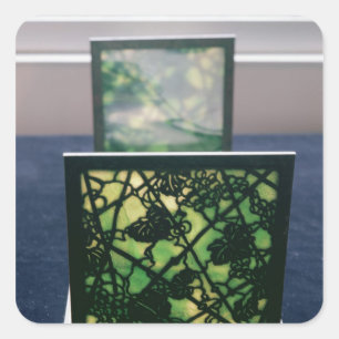 Adesivo Quadrado Art Nouveau bookends, Tiffany Studios, c.1894