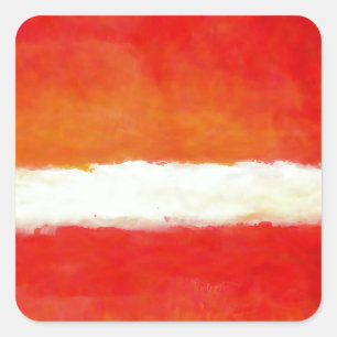 Adesivo Quadrado Arte Abstrato moderna - Estilo Rothko