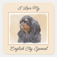 Arte Animal Original Pintura Inglesa Toy Spaniel