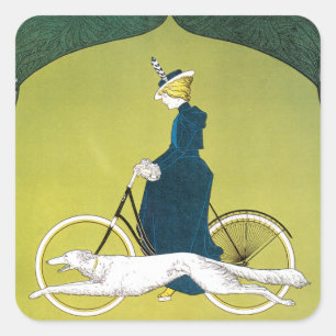 Adesivo Quadrado Arte Antiga Modernista, Victoria Fahrrad Werke, Re