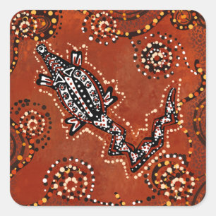 ADESIVO QUADRADO ARTE CROCODIL