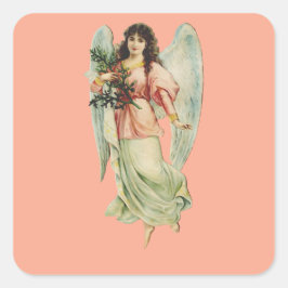 Adesivo Quadrado Arte da Vigilância Divina e Graça do Anjo da Guard