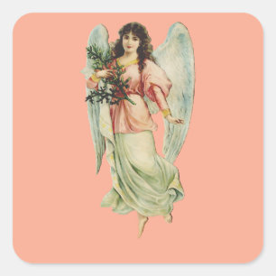 Adesivo Quadrado Arte da Vigilância Divina e Graça do Anjo da Guard