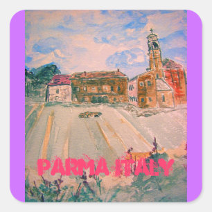 Adesivo Quadrado arte de parma Italia