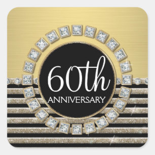 Adesivo Quadrado Arte Deco Visão Horizontal Moderna da Listra