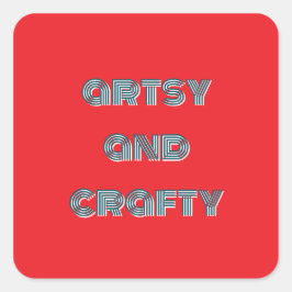 Adesivo Quadrado arte e artesanato, artes e artesanatos