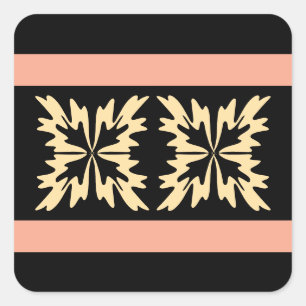 Adesivo Quadrado Arte Moderna Minimalista e Negrita