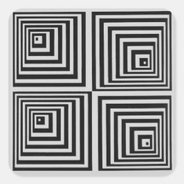 Adesivo Quadrado Arte operacional dos anos 70