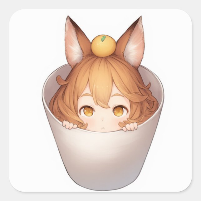 Adesivo Quadrado Arte Pacífica Suave (Frente)