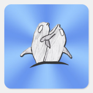 Adesivo Quadrado Arte por Crianças - Praça dos Sticks de Abraços de