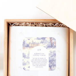Adesivo Quadrado Arte Toile de Jouy
