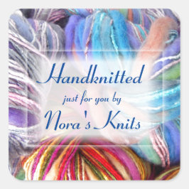 Adesivo Quadrado Artesanatos de tricô