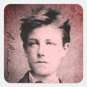 Adesivo Quadrado Arthur Rimbaud
