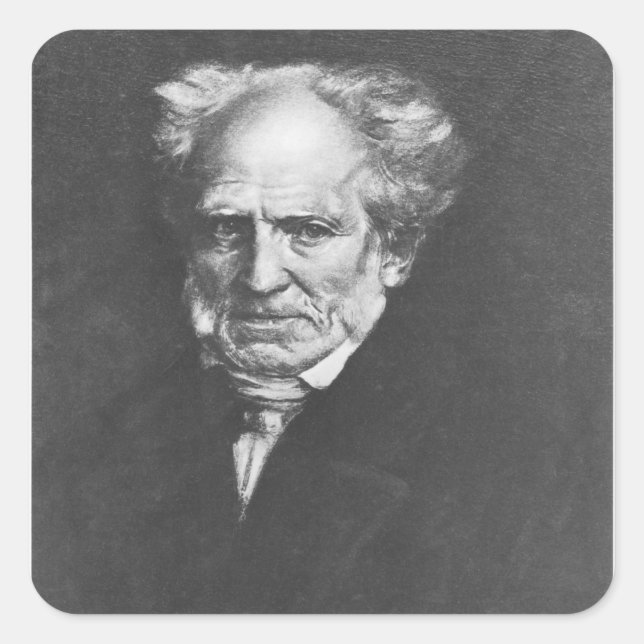 Adesivo Quadrado Arthur Schopenhauer (Frente)