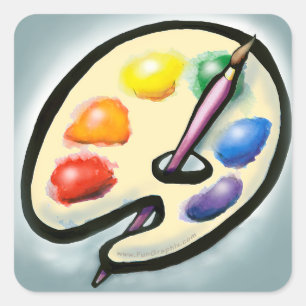 Adesivo Quadrado Artista