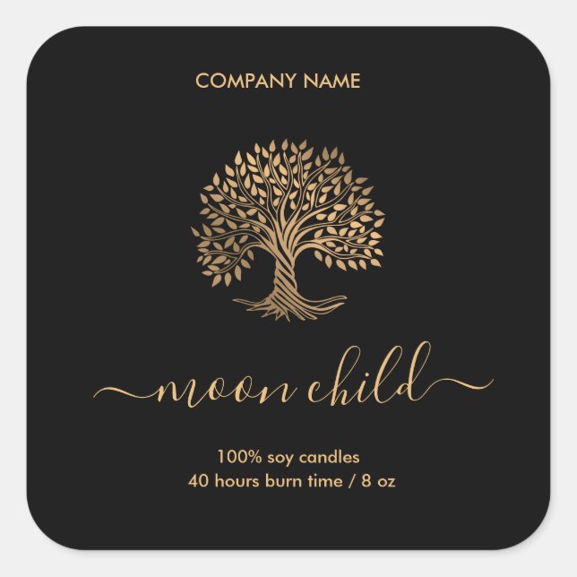 Adesivo Quadrado Árvore da Vida (Frente)