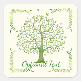 Adesivo Quadrado Árvore da Vida