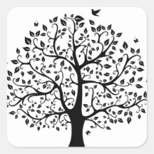 Árvore da vida em preto e branco