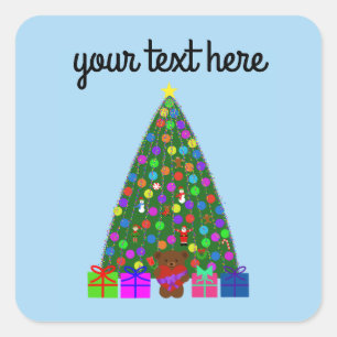 Adesivo Quadrado Árvore de Natal #3