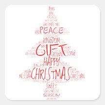 Árvore de Natal de Tipografia Simples