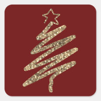 Árvore de Natal Moderna e Dourada