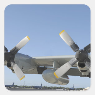 Adesivo Quadrado As asas de um Hércules LC-130