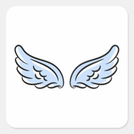 Adesivo Quadrado As Asas do Pequeno Anjo