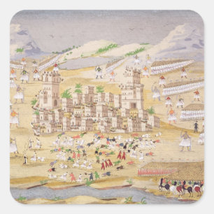 Adesivo Quadrado As batalhas em torno de Thebes, chapeiam 22 'de