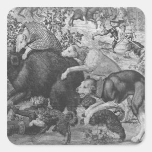 Adesivo Quadrado As caças de Maximilian, Capricórnio
