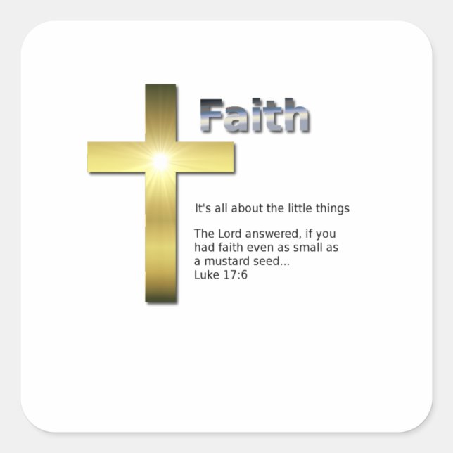 Adesivo Quadrado As Coisas Pequenas (Frente)