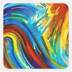 Adesivo Quadrado as cores no céu