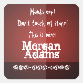 Adesivo Quadrado As Crianças Desligam-Se! Rótulo - Personalizado do