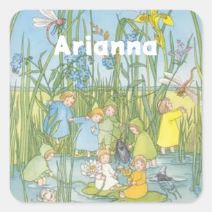 Adesivo Quadrado As Crianças Raízes Sibylle Von Olfers