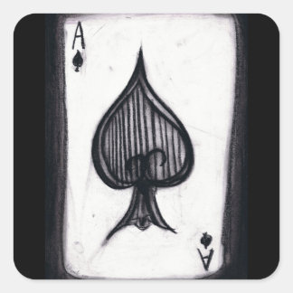 Adesivo Quadrado Ás de Espadas