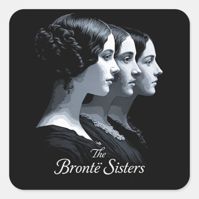 Adesivo Quadrado As Irmãs Brontë (Frente)