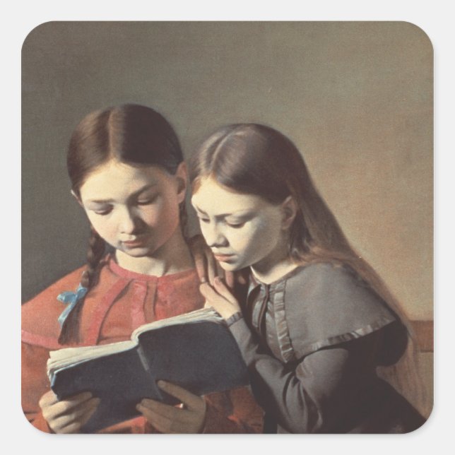 Adesivo Quadrado As Irmãs do Artista Signe e Henriette (Frente)