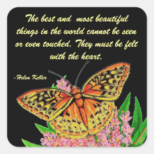 Adesivo Quadrado As melhores e mais belas coisas