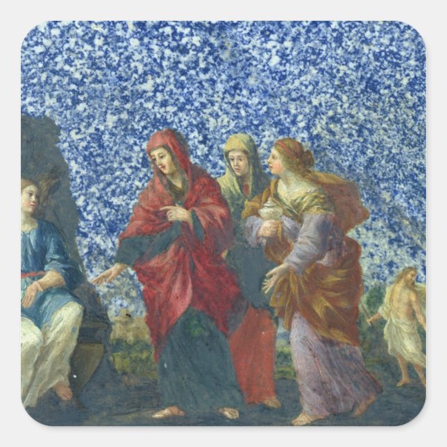 Adesivo Quadrado As Mulheres Sagradas no Túmulo (Frente)