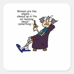 Adesivo Quadrado As Mulheres São Como Anjos