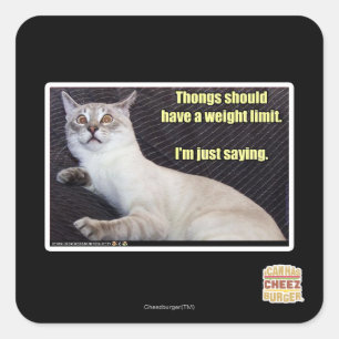 Adesivo Quadrado As músicas devem ter um limite de peso.