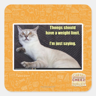 Adesivo Quadrado As músicas devem ter um limite de peso.