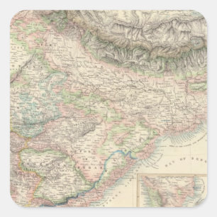 Adesivo Quadrado As possessões britânicas nas Índias do leste