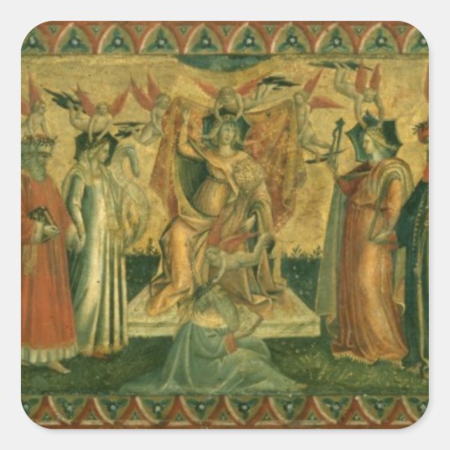 Adesivo Quadrado As Sete Artes Liberais, c.1435 (Frente)