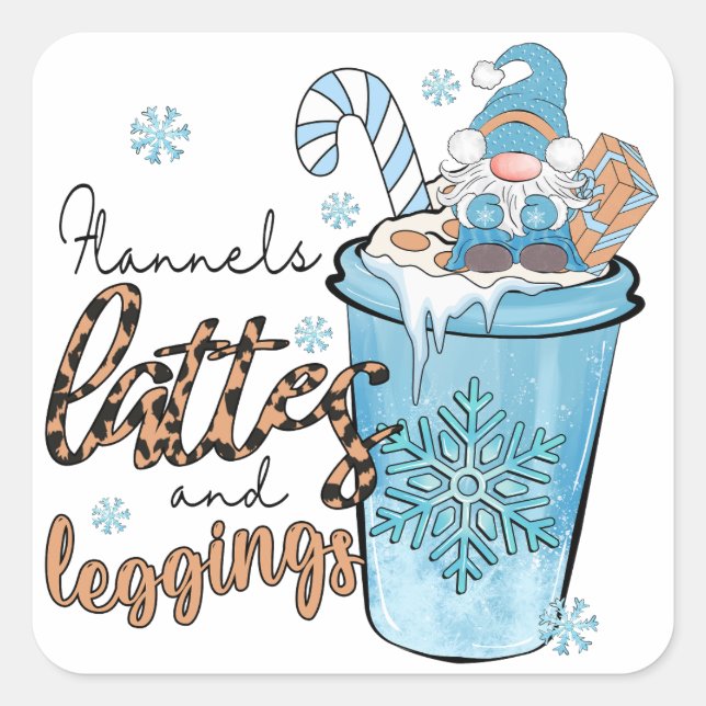 Adesivo Quadrado As três coisas mais importantes no inverno (Frente)