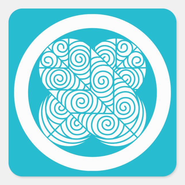 Adesivo Quadrado Asano Hawk Penas (Frente)