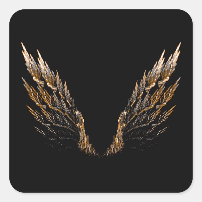 Adesivo Quadrado Asas Abertas (Frente)