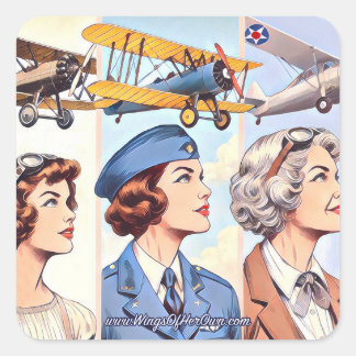 Adesivo Quadrado Asas dos autocolantes